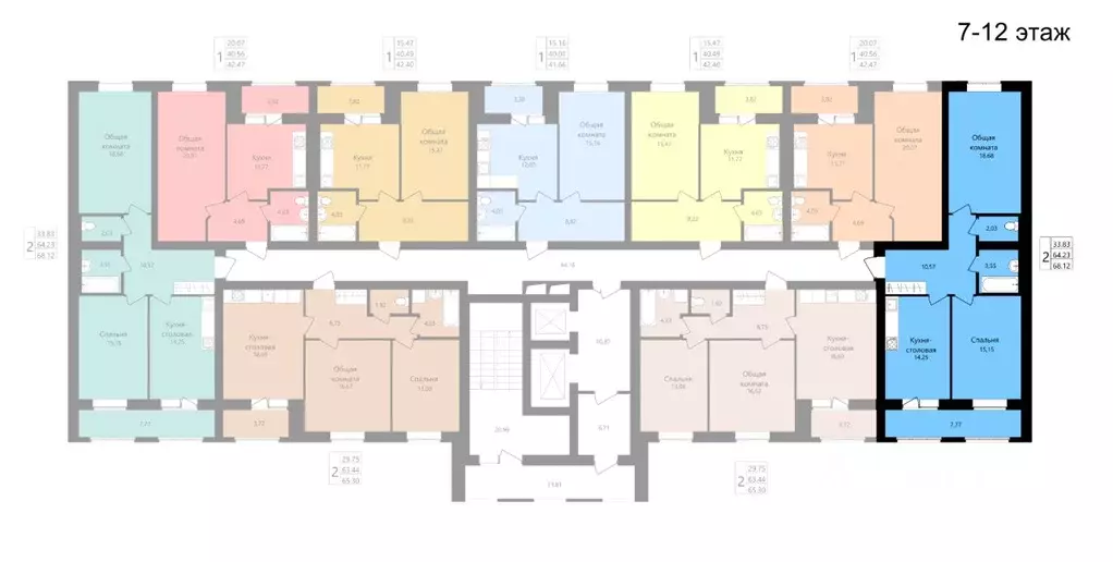 2-к кв. Мордовия, Саранск ул. Филатова, 15 (64.23 м) - Фото 2