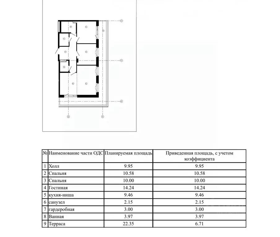 3-к кв. Татарстан, Казань ул. Шаляпина, 26к2 (70.06 м) - Фото 2