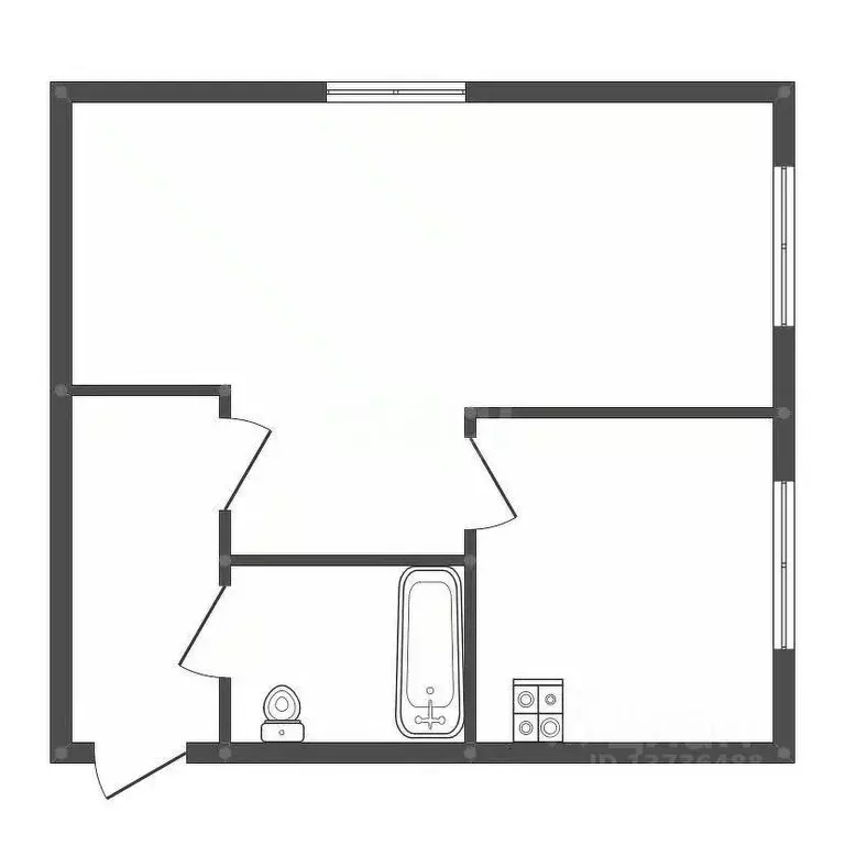 1-к кв. Амурская область, Свободный Продольная ул., 14 (29.4 м) - Фото 2