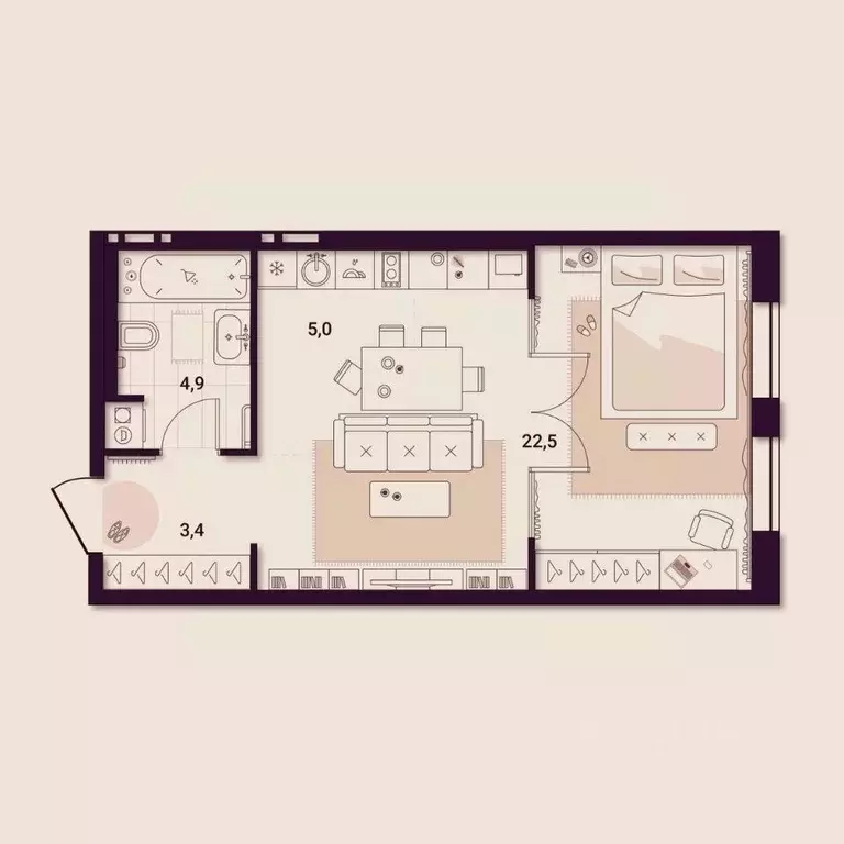 1-к кв. Приморский край, Артем ул. Куйбышева, 11А (35.76 м) - Фото 1