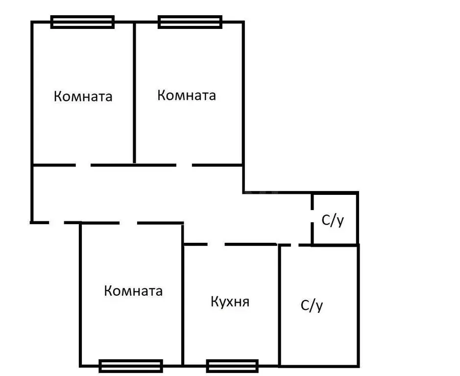 3-комнатная квартира: Тула, Октябрьская улица, 49 (82 м) - Фото 0