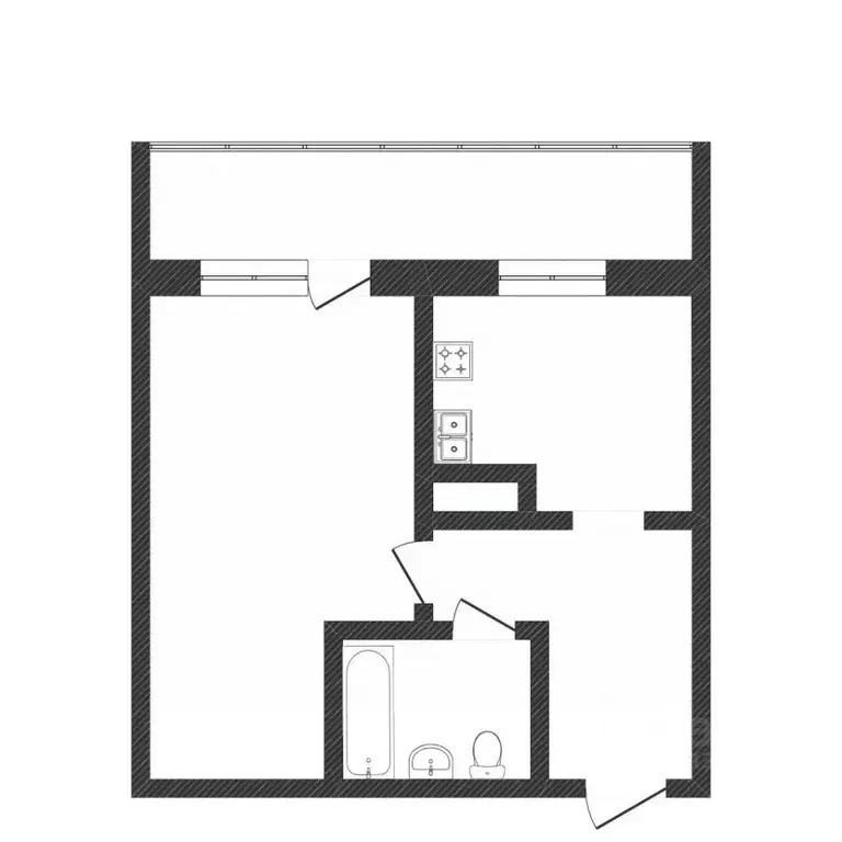 1-к кв. Тюменская область, Тюмень Малая Боровская ул., 38/5 (35.1 м) - Фото 2