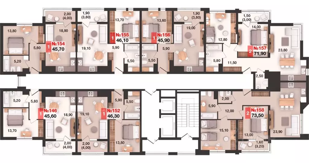 1-к кв. Калининградская область, Калининград Солнечный город жилой ... - Фото 2