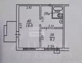 2-к кв. Коми, Сыктывкар ул. Морозова, 112 (38.1 м) - Фото 2