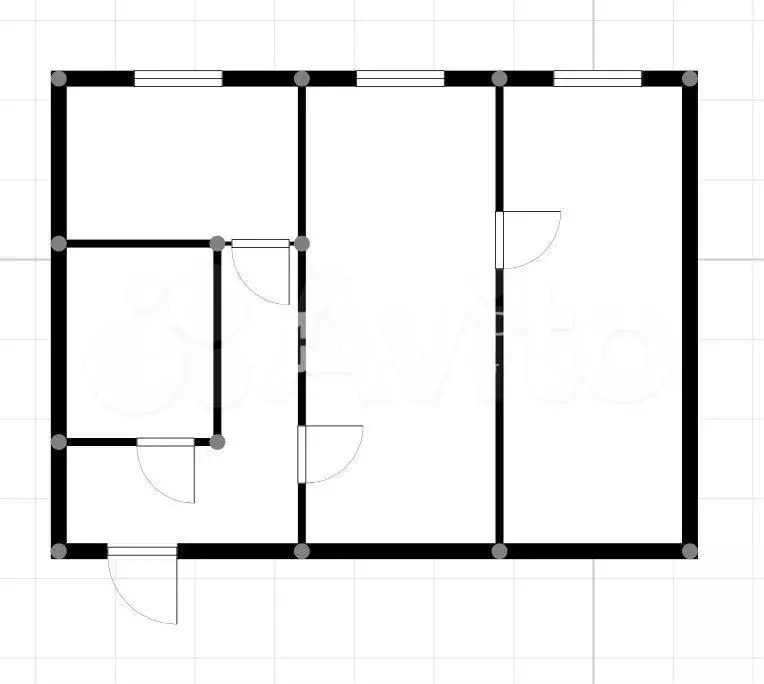 2-к. квартира, 45 м, 1/5 эт. - Фото 0