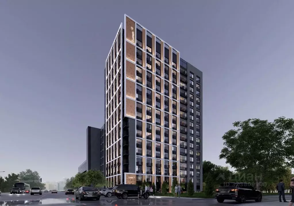 Студия Воронежская область, Воронеж просп. Труда, 113 (25.41 м) - Фото 1