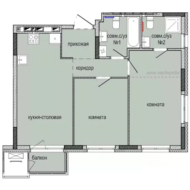 2-к кв. Удмуртия, Ижевск Культбаза жилрайон, 8-й мкр, Ежевика жилой ... - Фото 0
