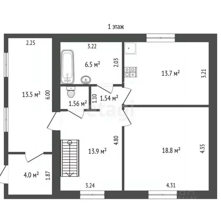 Дом в Вологодская область, Устюжна пер. Луначарского, 36Б (201 м) - Фото 2