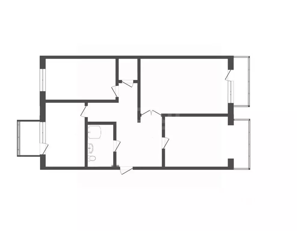 3-к кв. Севастополь ул. Молодых Строителей, 6 (69.3 м) - Фото 2