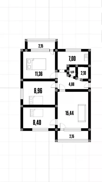 4-к кв. Ульяновская область, Ульяновск Хрустальная ул., 42 (60.0 м) - Фото 1
