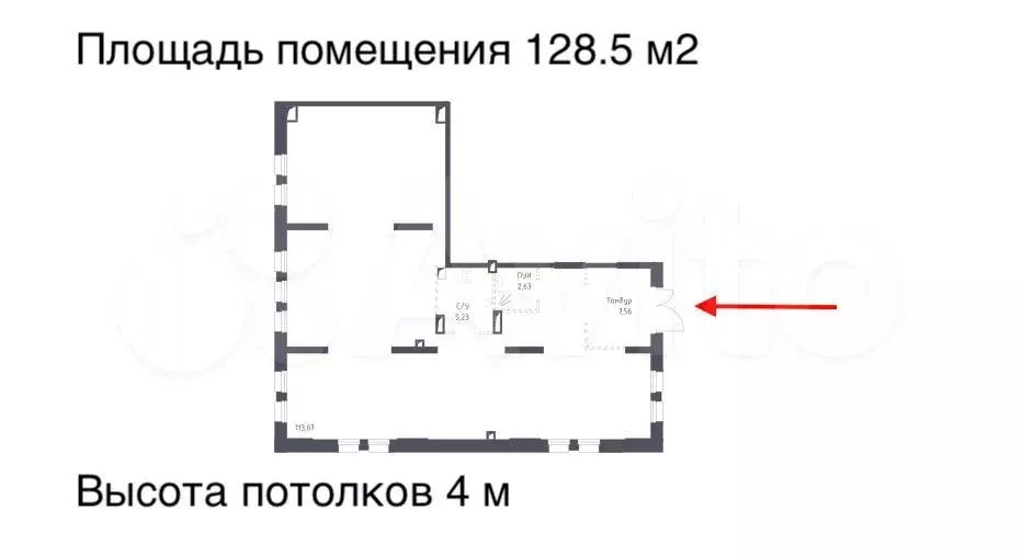 ЖК Горки Парк помещение под алкомаркет 128.5 м - Фото 0