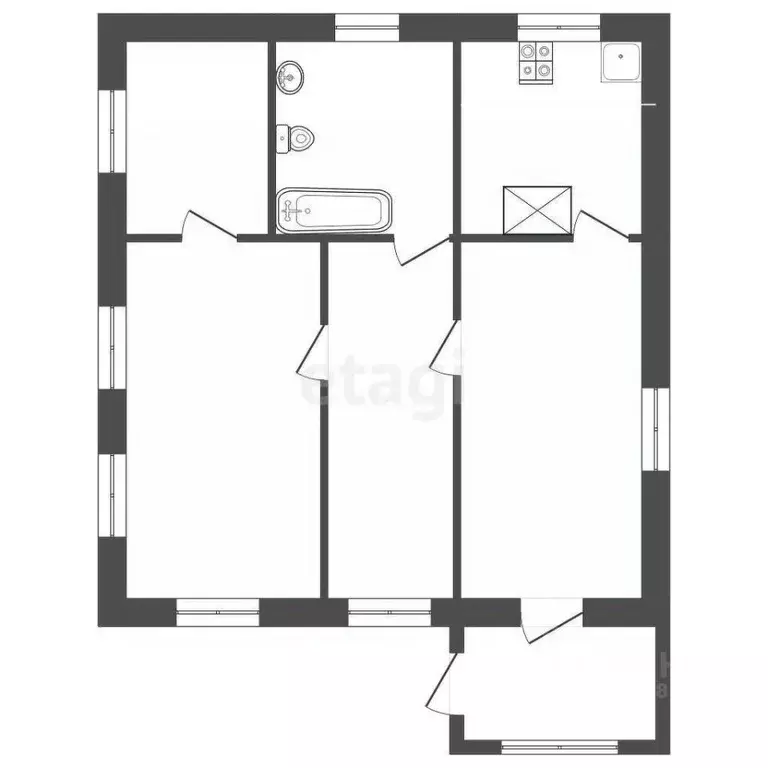Дом в Саратовская область, Балашов Энергетическая ул., 36 (43 м) - Фото 2