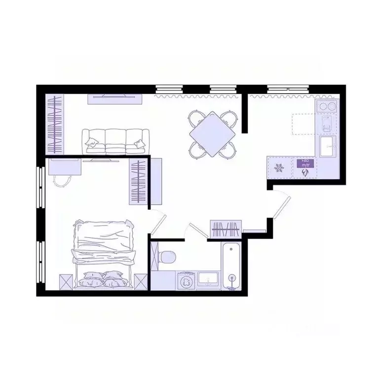 3-к кв. Приморский край, Владивосток Днепровская ул., 25к5 (46.0 м) - Фото 2