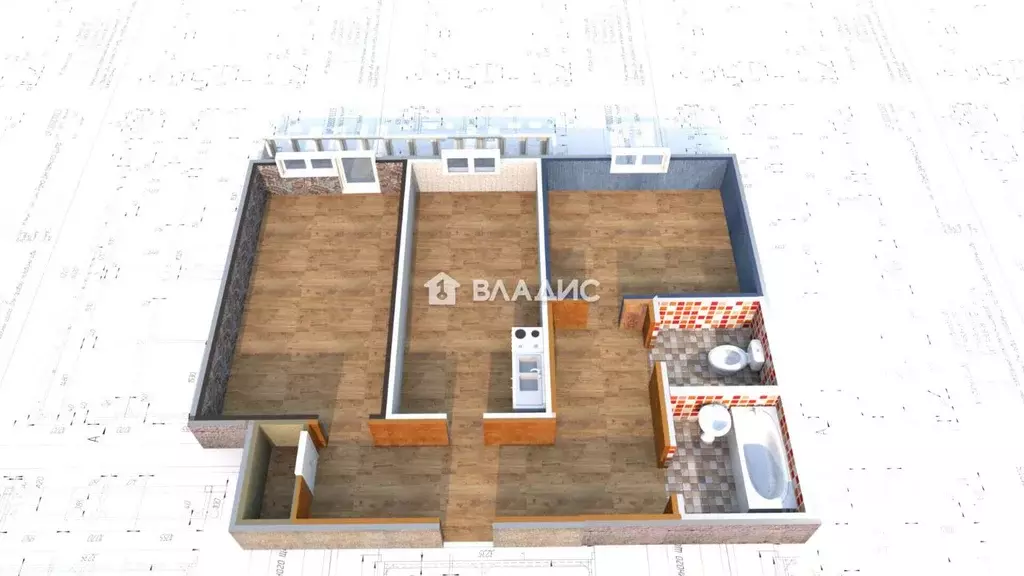 2-к кв. Иркутская область, Ангарск 29-й мкр, 10 (49.5 м) - Фото 0
