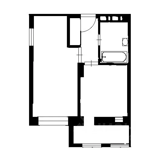 1-к кв. Новосибирская область, Новосибирск ул. Кошурникова, 23 (44.0 ... - Фото 2