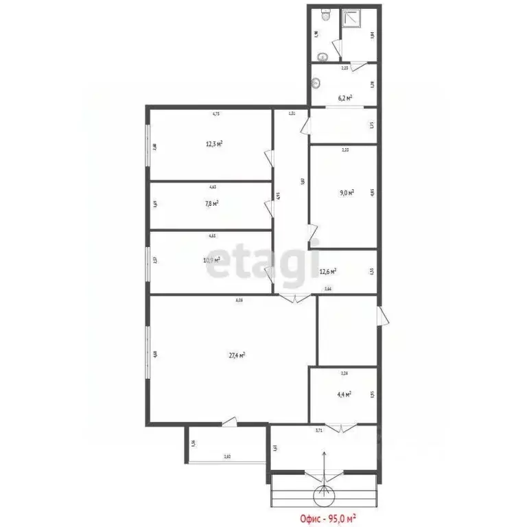 Офис в Свердловская область, Екатеринбург ул. Начдива Онуфриева, 10 ... - Фото 2