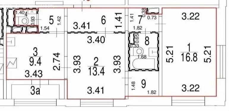 2-комнатная квартира: Москва, улица Маршала Ерёменко, 1к1 (57 м) - Фото 1