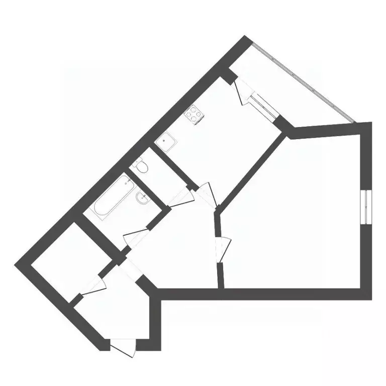 1-к кв. Тюменская область, Тюмень ул. Линейная, 11 (40.0 м) - Фото 2