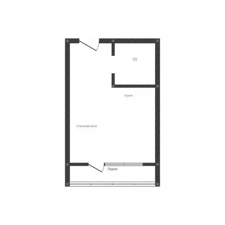 Студия Приморский край, Владивосток ул. Зеленый Бульвар, 19 (25.0 м) - Фото 1