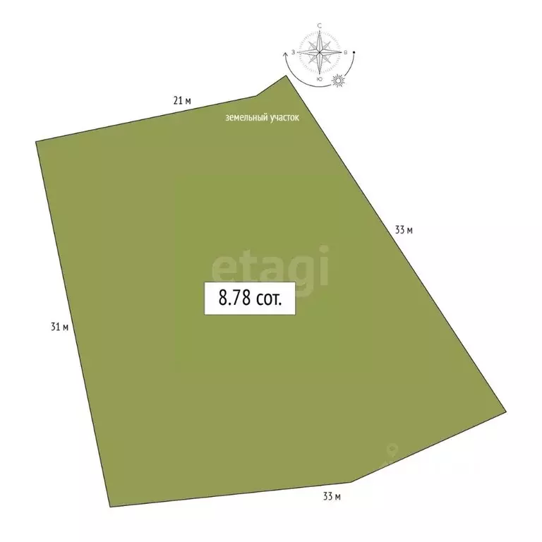 Участок в Алтай, Майминский район, с. Подгорное Центральная ул. (8.78 ... - Фото 1