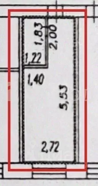 Студия Кемеровская область, Новокузнецк ул. Челюскина, 41 (19.5 м) - Фото 1