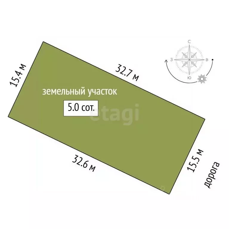 Участок в Тюменская область, Тюмень Зеленый Бор ДНТСН, ул. Европейская ... - Фото 1
