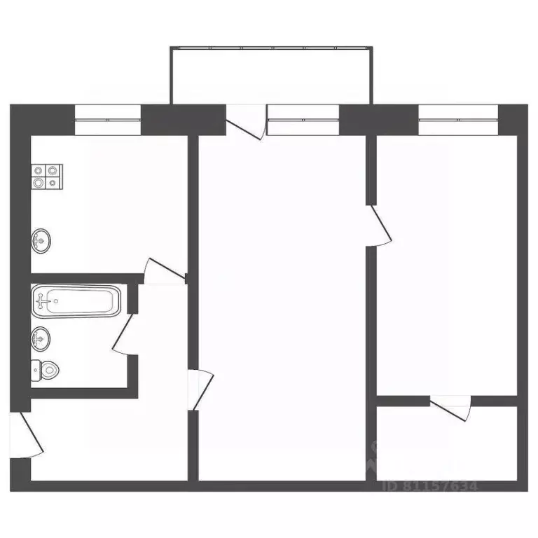 2-к кв. Иркутская область, Ангарск 177-й кв-л, 6 (47.7 м) - Фото 0