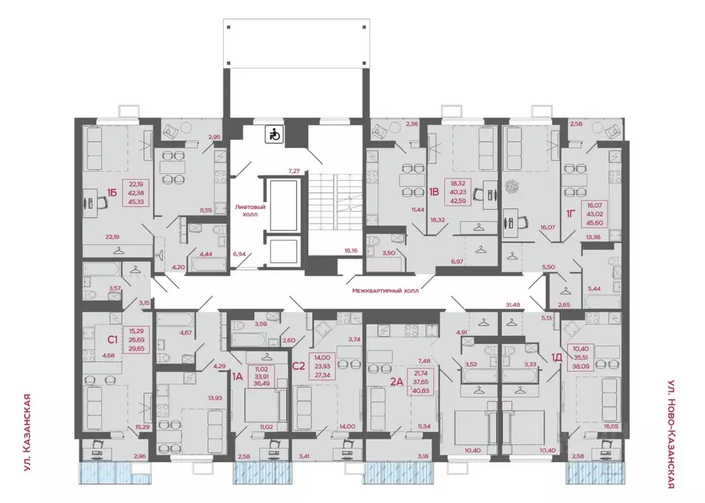 2-к кв. Пензенская область, Пенза Маньчжурия мкр, Стрижи жилой ... - Фото 2