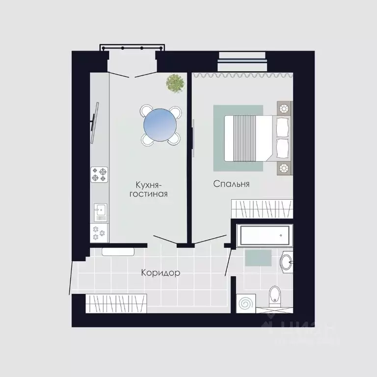 1-к кв. Оренбургская область, Оренбургский район, пос. Пригородный, ... - Фото 1