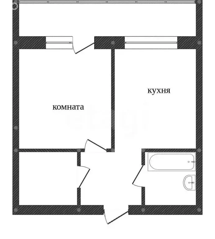 1-комнатная квартира: Вологда, микрорайон Водники, Северная улица, 16А ... - Фото 1