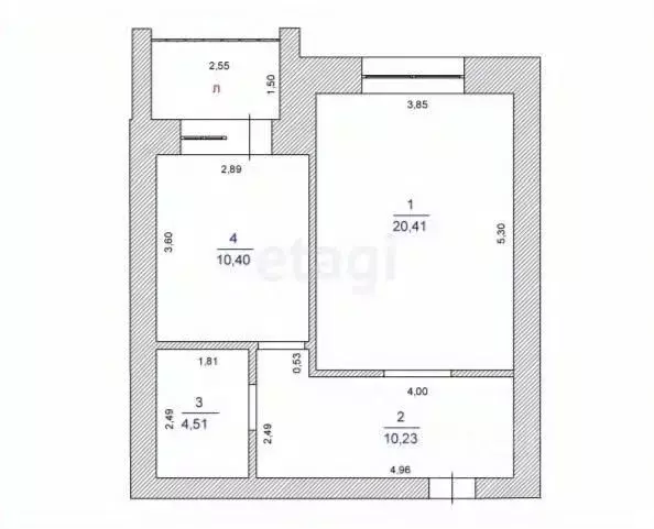 1-к кв. Ульяновская область, Ульяновск Железнодорожная ул., 45 (47.5 ... - Фото 1