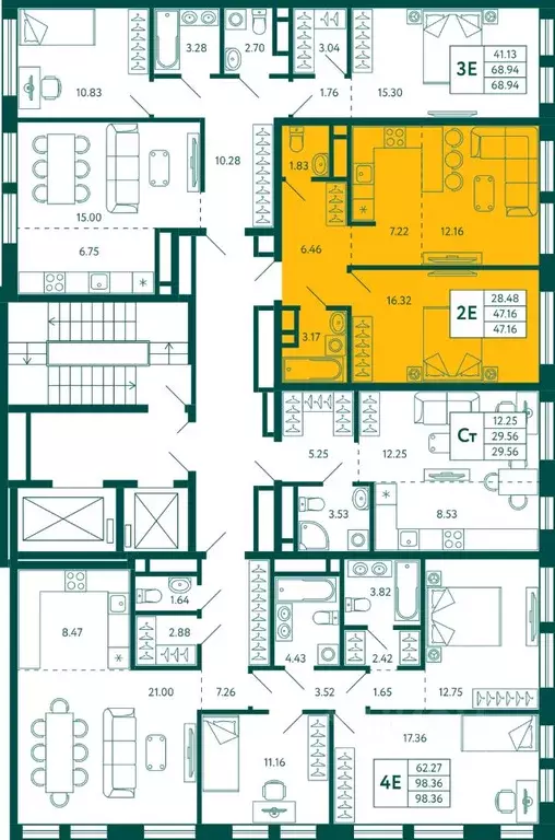 1-к кв. Башкортостан, Уфа Зеленая Роща жилрайон, Терле Парк жилой ... - Фото 1
