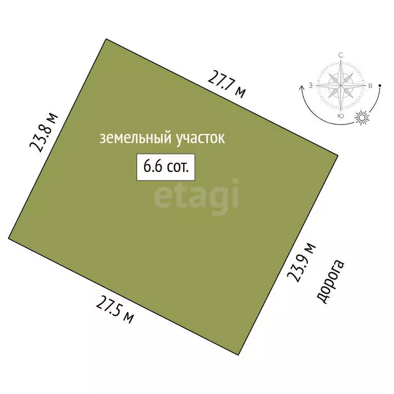 Участок в Тюменский муниципальный округ, село Борки (6.6 м) - Фото 1