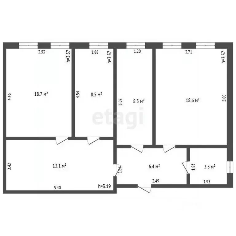 Офис в Забайкальский край, Чита ул. Горького, 40 (73 м) - Фото 2