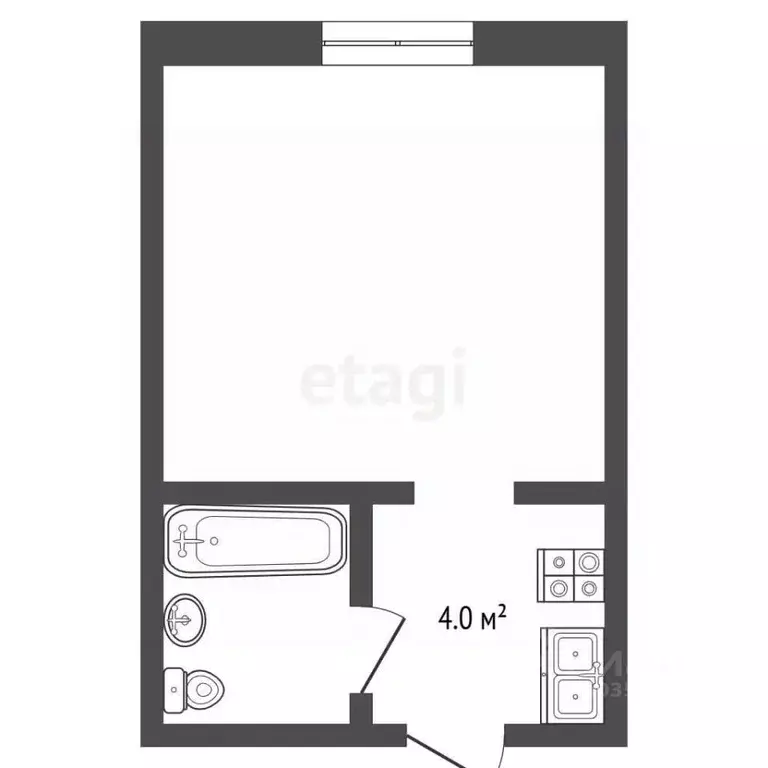 Студия Ставропольский край, Кисловодск ул. 40 лет Октября (19.0 м) - Фото 2