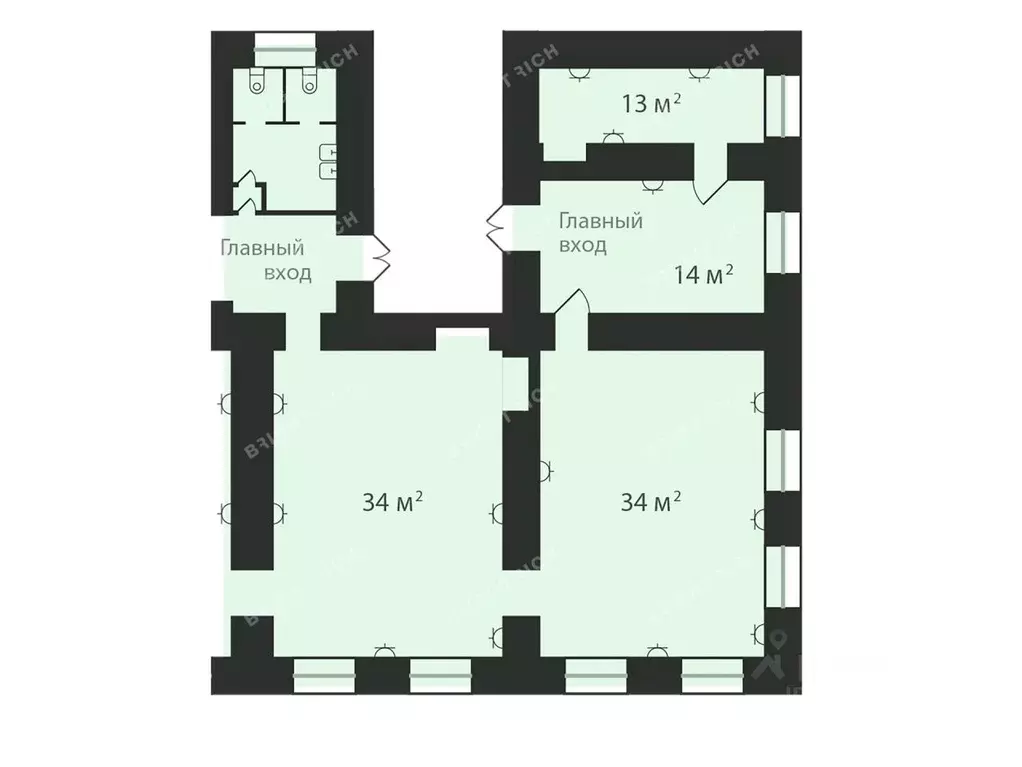 Офис в Санкт-Петербург ул. Якубовича, 24 (103 м) - Фото 2