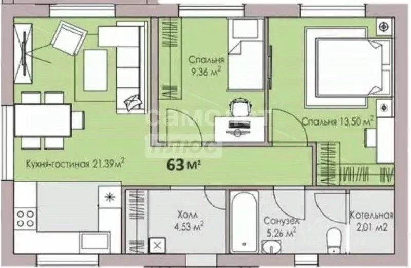 Дом в Тюменская область, Тюменский муниципальный округ, Пятница ТСН ... - Фото 2