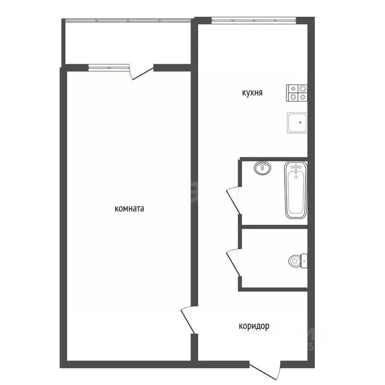 1-к кв. Воронежская область, Воронеж ул. Мордасовой, 13 (37.7 м) - Фото 1
