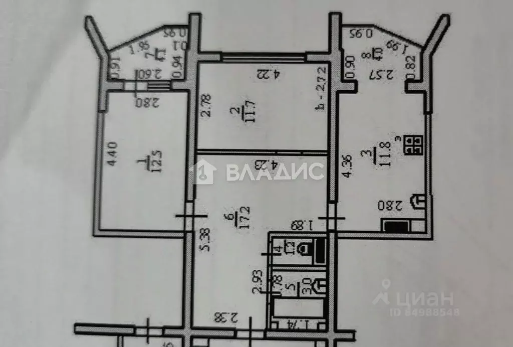 2-к кв. Краснодарский край, Новороссийск просп. Дзержинского, 194 ... - Фото 2
