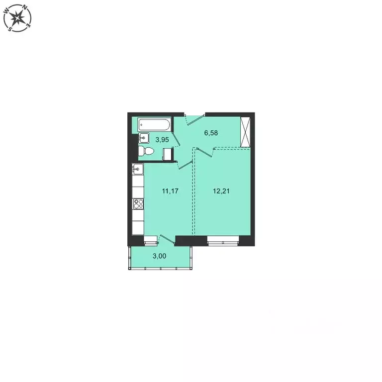 1-к кв. Иркутская область, Иркутский муниципальный округ, с. Мамоны ... - Фото 1