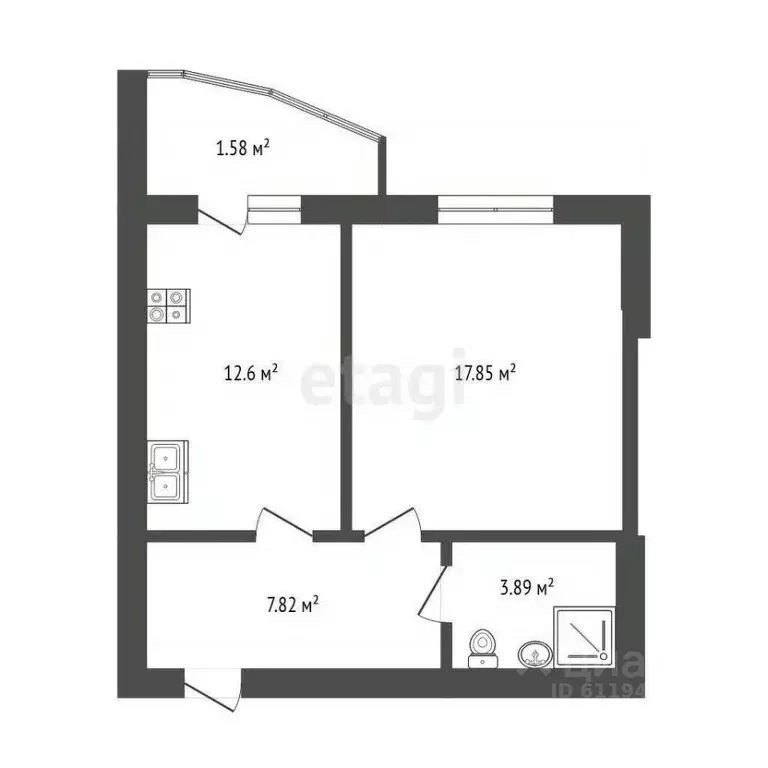 1-к кв. Мордовия, Саранск просп. Российской Армии, 10 (42.5 м) - Фото 1
