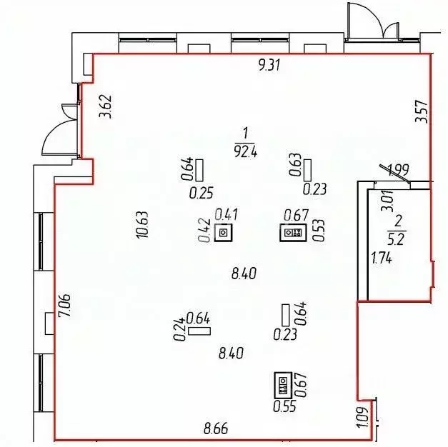 Помещение свободного назначения в Пермский край, Пермь ул. Героев ... - Фото 2