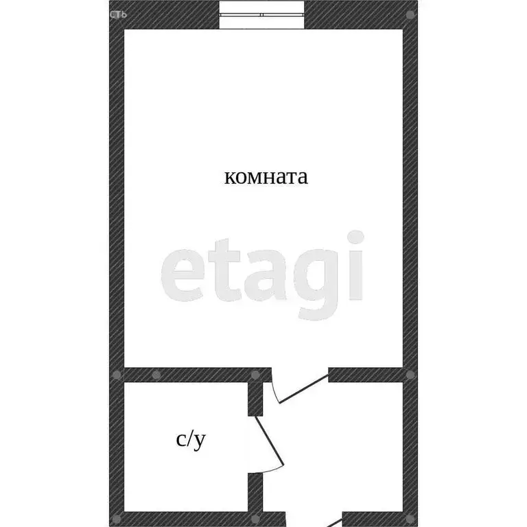 Квартира-студия: Тобольск, 6-й микрорайон, 28А (16.8 м) - Фото 0