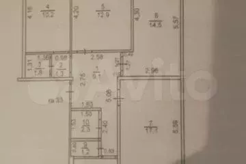 4-к. квартира, 76,3 м, 4/5 эт. - Фото 0