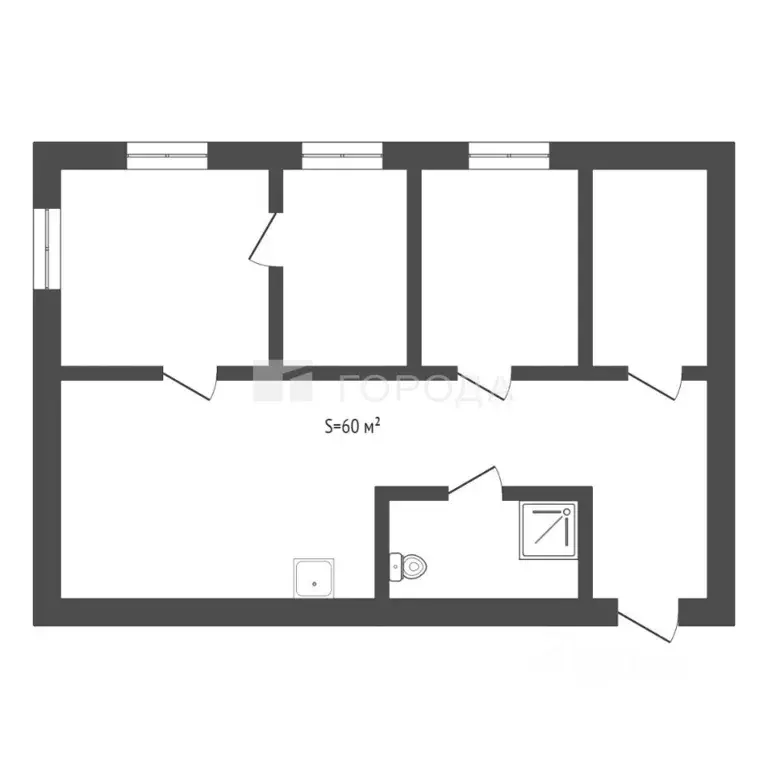 Дом в Кемеровская область, Калтанский городской округ, с. Сарбала ул. ... - Фото 2
