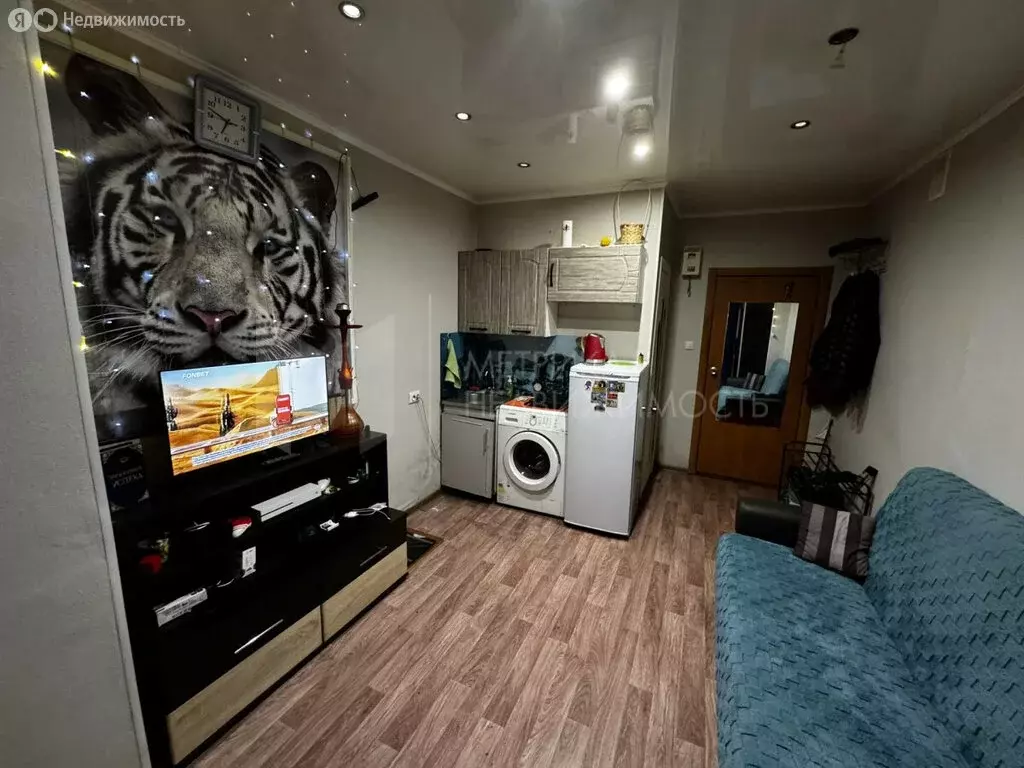 Квартира-студия: Тюмень, Станционная улица, 24 (17 м) - Фото 1