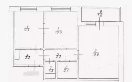 2-к кв. Татарстан, Казань ул. Александра Курынова, 10к2 (46.3 м) - Фото 2