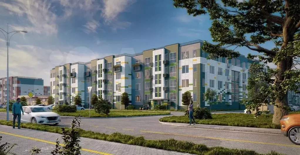 2-к. квартира, 58,4 м, 4/4 эт. - Фото 0