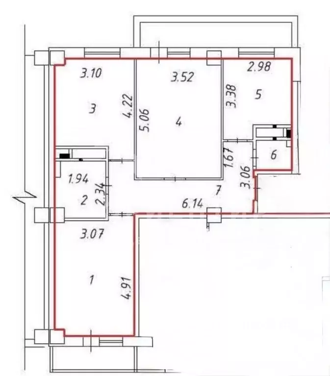 3-к кв. Свердловская область, Екатеринбург ул. Рощинская, 44 (72.0 м) - Фото 2