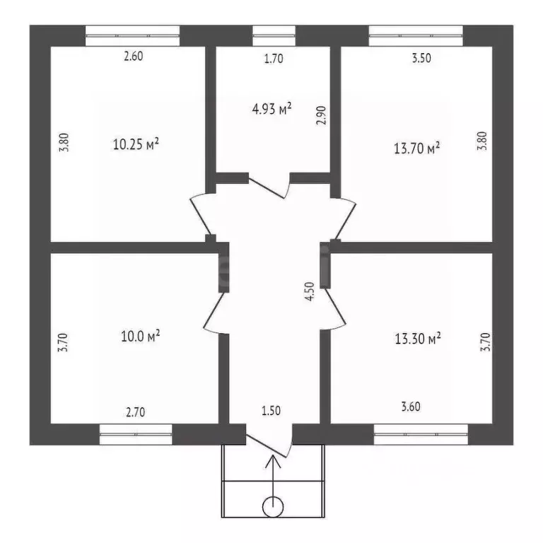 Дом в Ростовская область, Мясниковский район, Краснокрымское с/пос, ... - Фото 2